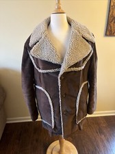 Vintage Mcgregor Corduroy Sherpa Lined Coat Size 44 Brown