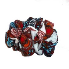 Ladies Hair chiffon Barrette vintage french barrette scarf Hand crafted over