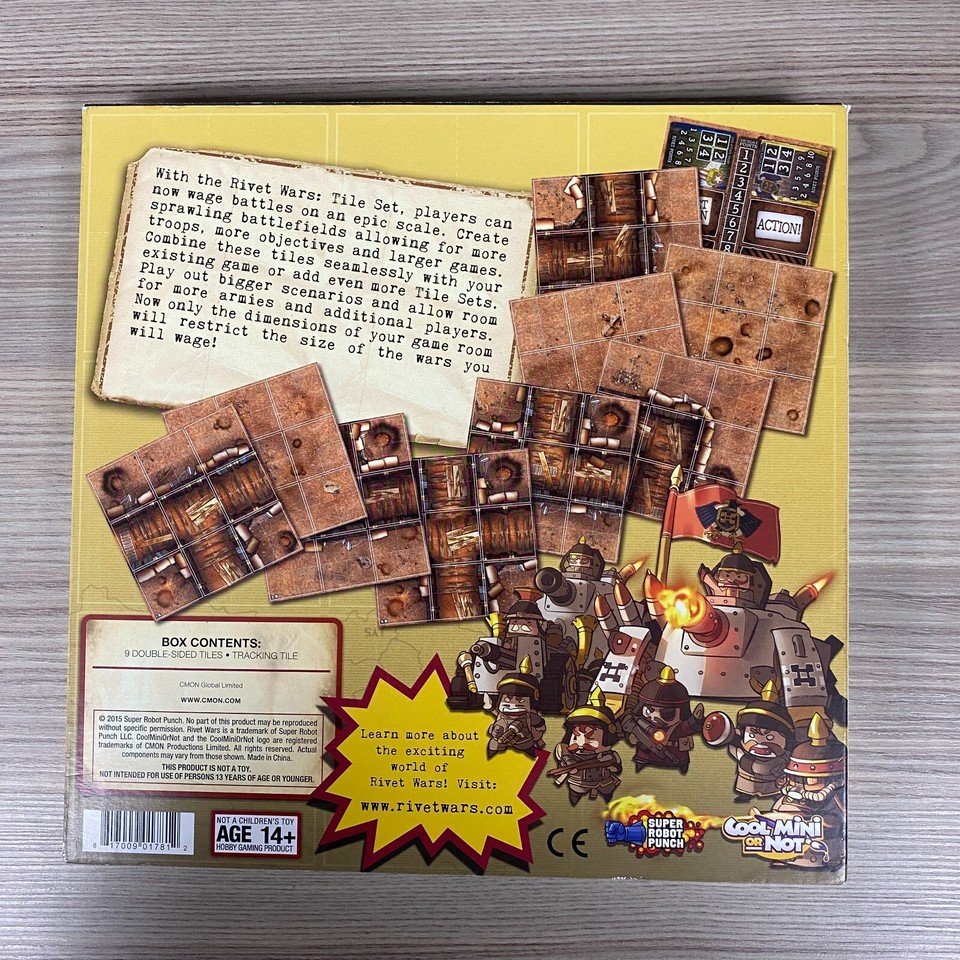 RIVET WARS TILE SET 2015 SUPER ROBOT PUNCH MILITARY EXPANSION GAMING ...