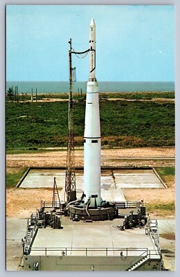 Postcard NASA Thor-Able Booster Rocket