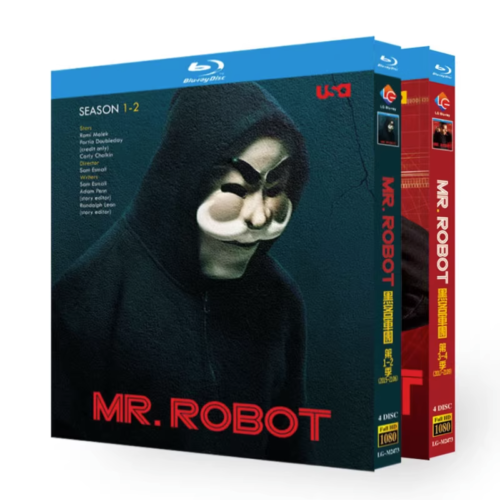 Mr. Robot Season 1-4 (2017)-Brand New Boxed Blu-ray HD TV series 8 Disc - Picture 1 of 1