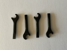 Lego 4x 4006 Schraubenschlüssel Schwarz  Figuren  (SK4b)