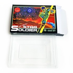 STAR SOLDIER - Empty box replacement spare case for Famicom game with tray