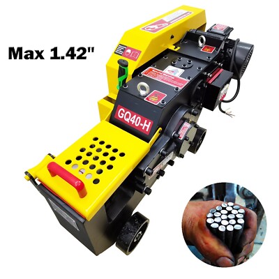 Heavy Electric Steel Bar Cutter Thread Steel Pipe Rebar Processing Machine 220V