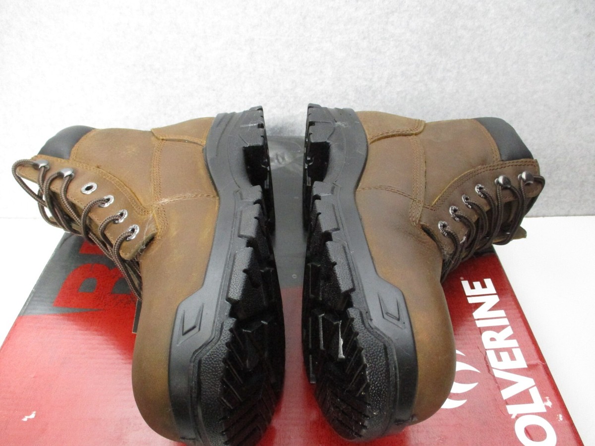 WolverineMen\'s Chainhand WP Safety Boots - Dark Brown Size 11.5 EW Male Wolverine Wolverine WW211022 DuraShocks SR WPF, Men main image 4