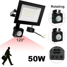 LED PIR Motion Sensor Floodlight Outdoor Wall Light Spotlight For Garden Outside