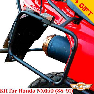 For Honda NX 650 Dominator Crash bars NX650 Luggage rack system