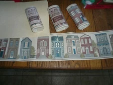 (4) 5 1/8" x 12' Vinyl Wallcovering Border Pre Pasted Scrub able Dry Strippable