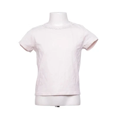 Zara, t-shirt, taille : 130, rose, unicolore, fille #L0c - Photo 1/4