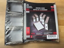 6 Pack - ACCO No. 5 Prescription Size Binding Cases 3.5-Inch Arch Capacity