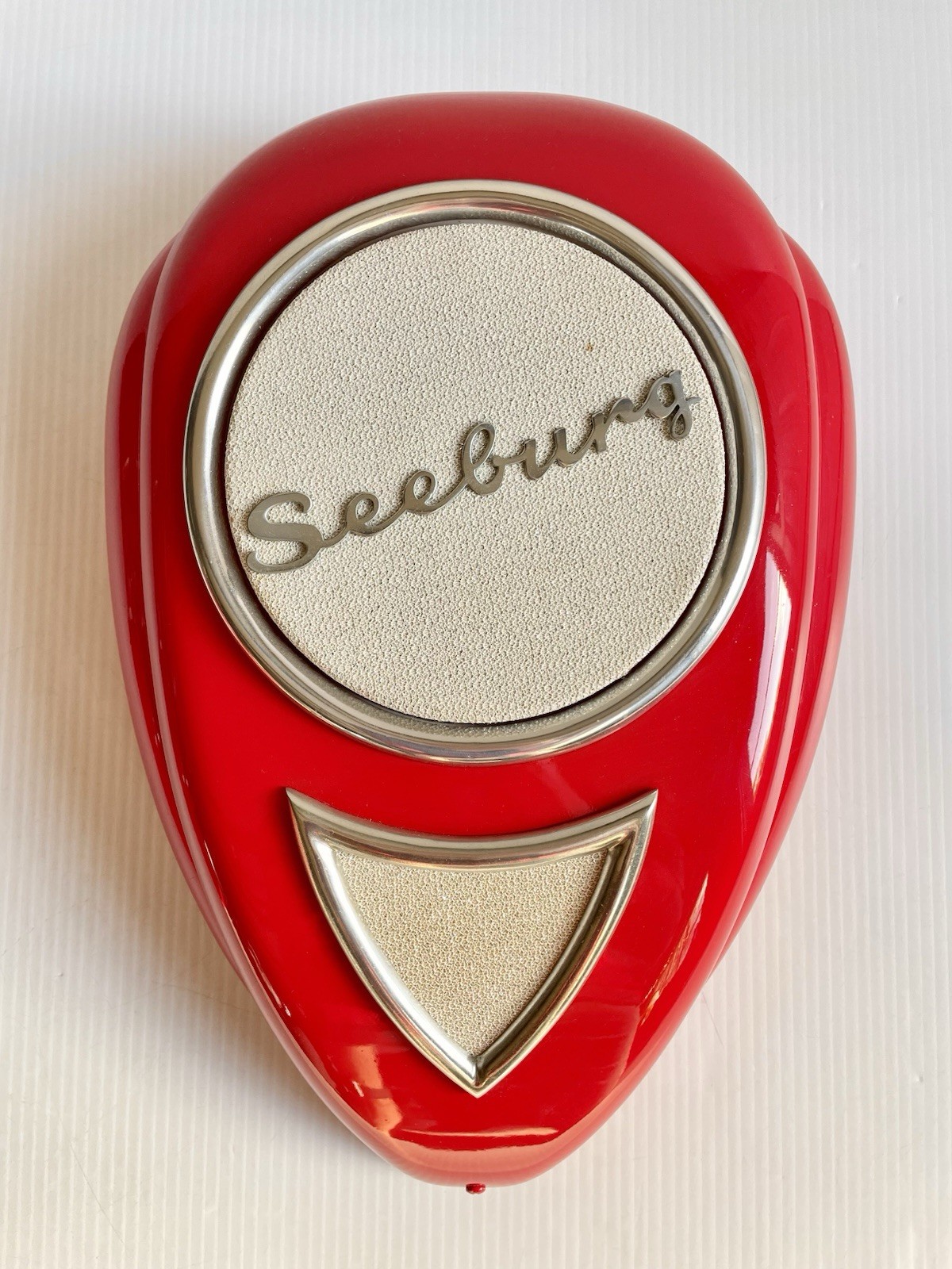 Pair Of DB Products Seeburg Jukebox Teardrop Red Wall Speakers Untested