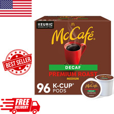 McCafe Premium Roast Decaf, Coffee Single Serve Keurig K-Cup Pods, 96 Count