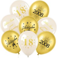 36 StüCk Deko 18.Geburtstag, Luftballons Ballons Latex, Happy Birthday Deko 18