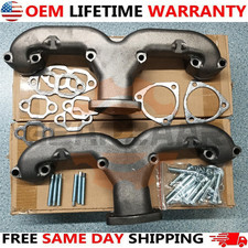 Horn Exhaust Manifolds Pair Set For Small Block Chevy Sbc 283 305 327 350 400 Us Horn Exhaust Manifolds Pair Set For Small Block Chevy Sbc 283 305 327 350 400 Us