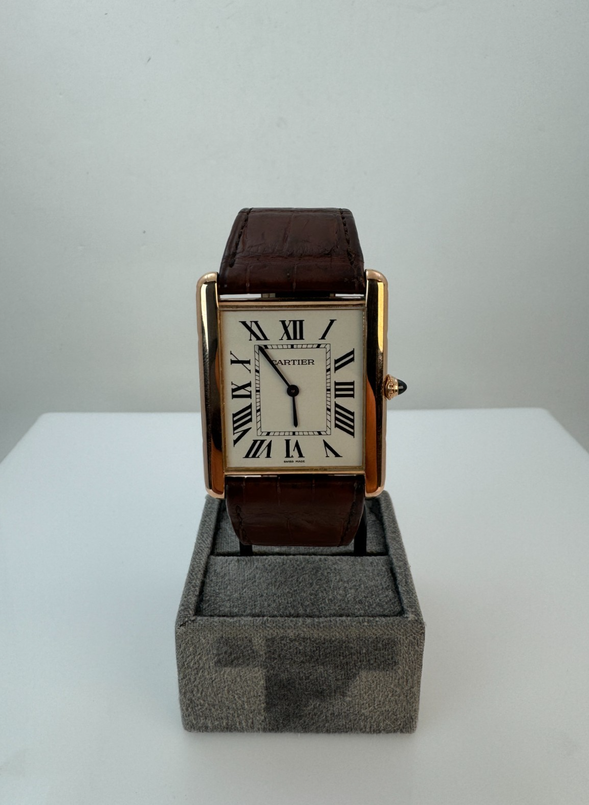 Cartier Tank Louis XL Mens Rose Gold Luxury Watch