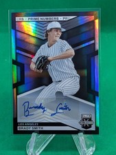 Brady Smith 2023 Elite Extra Edition Prime Numbers Auto #89 Dodgers