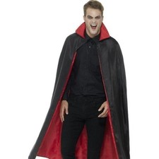 Reversible Vampire Cape Adult Black Red