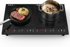 Double Induction Cooktop Portable 2 Burner 1800W