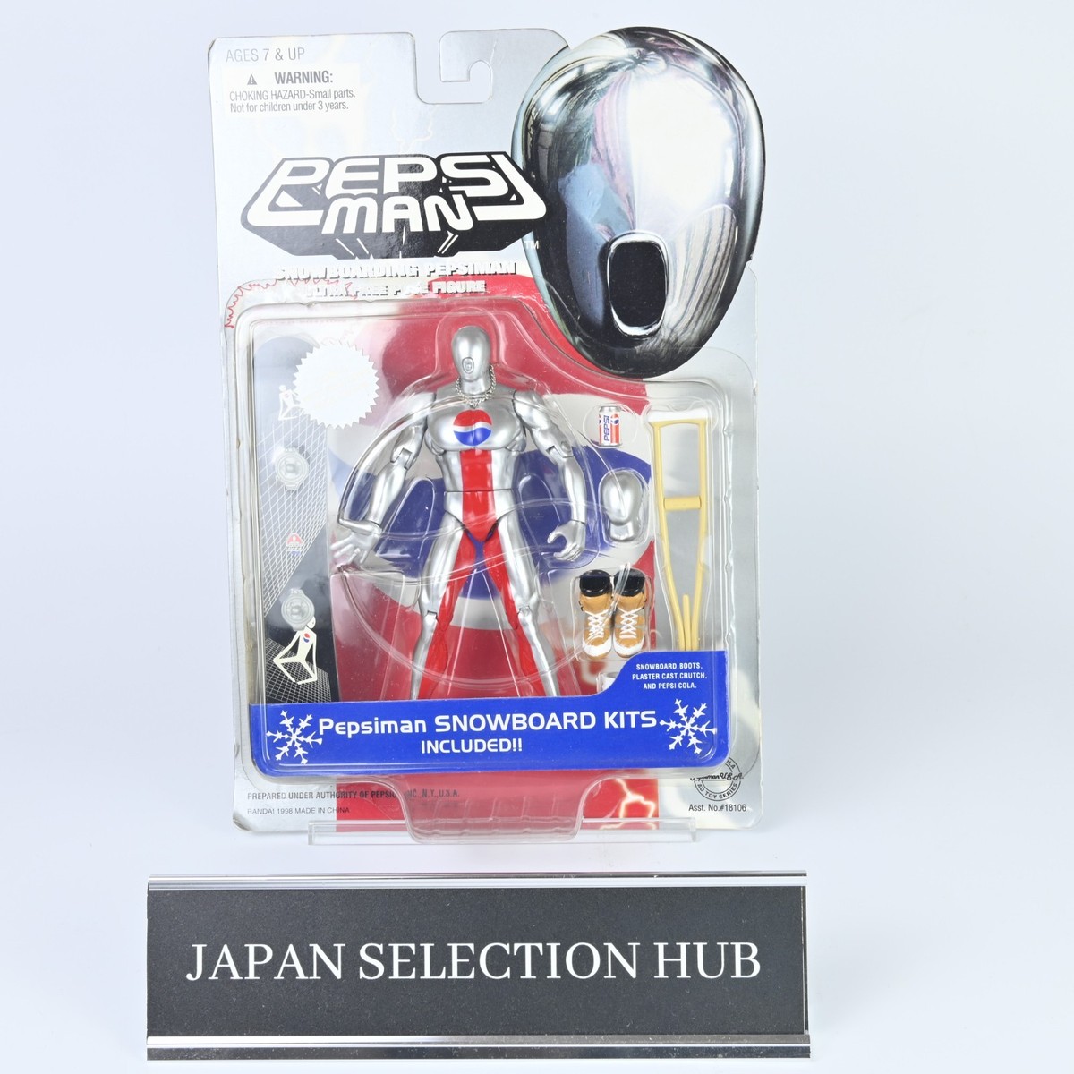 Red Pepsi Man BANDAI Black Snowboarding PEPSIMAN Ultra Free