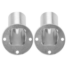  Douille de tige de Rail de garde-robe, 2 pièces, support de poteau de