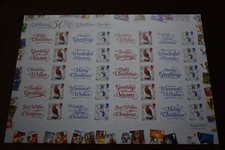 2016 Smilers Sheet, Celebrating 50 Years of Christmas Stamps, Mint, MNH