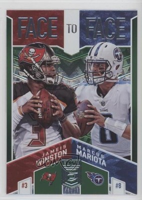 2018 Donruss Elite Face to Face Green Jameis Winston Marcus Mariota #F2F-9 g6p