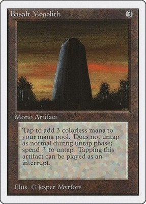 Basalt Monolith  X1 Unlimited Edition VG/EX  MTG (RGA) 4RCards
