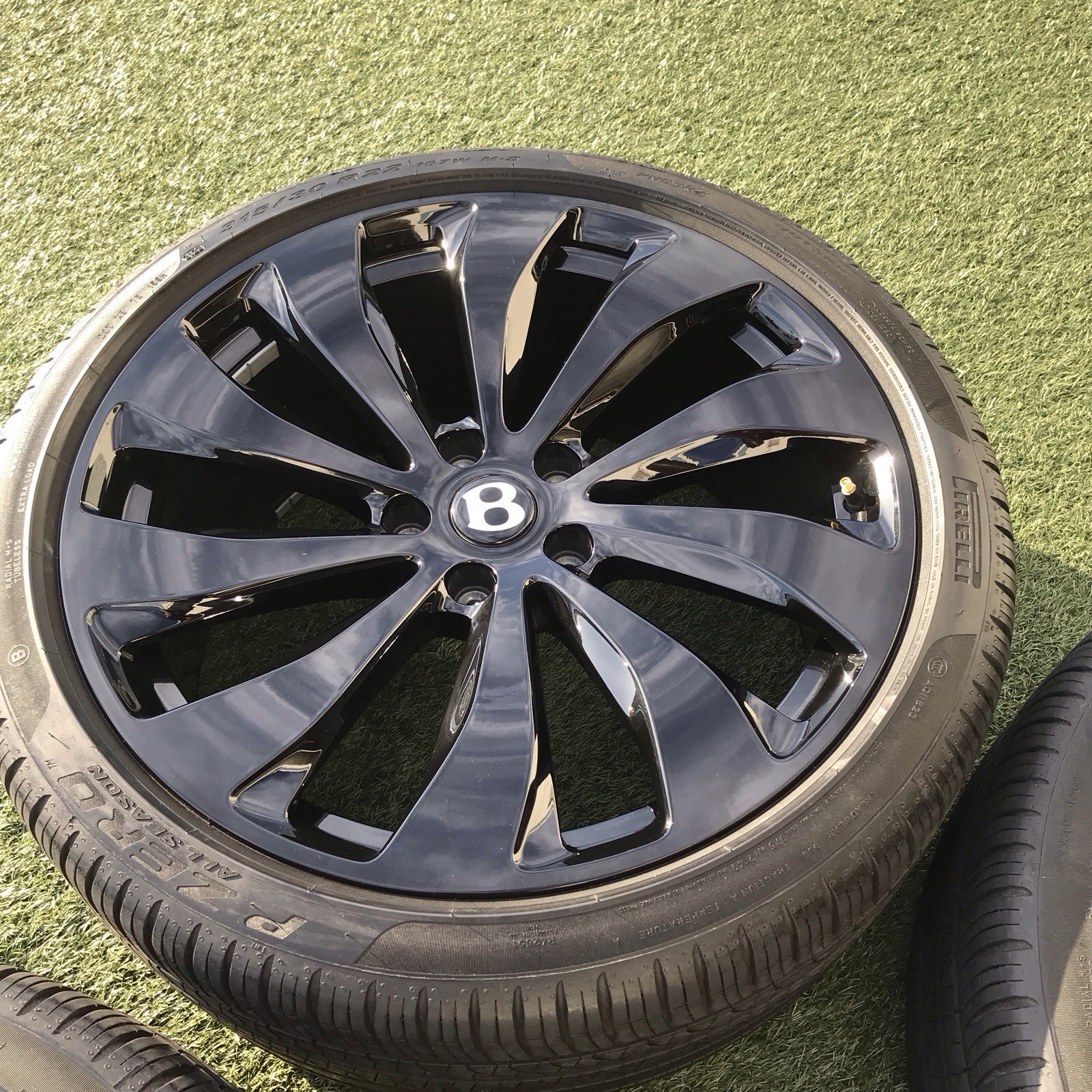 22 BENTLEY GT BLACK GENUINE FORGED SET GTC FLYING SPUR 3SE601025AB