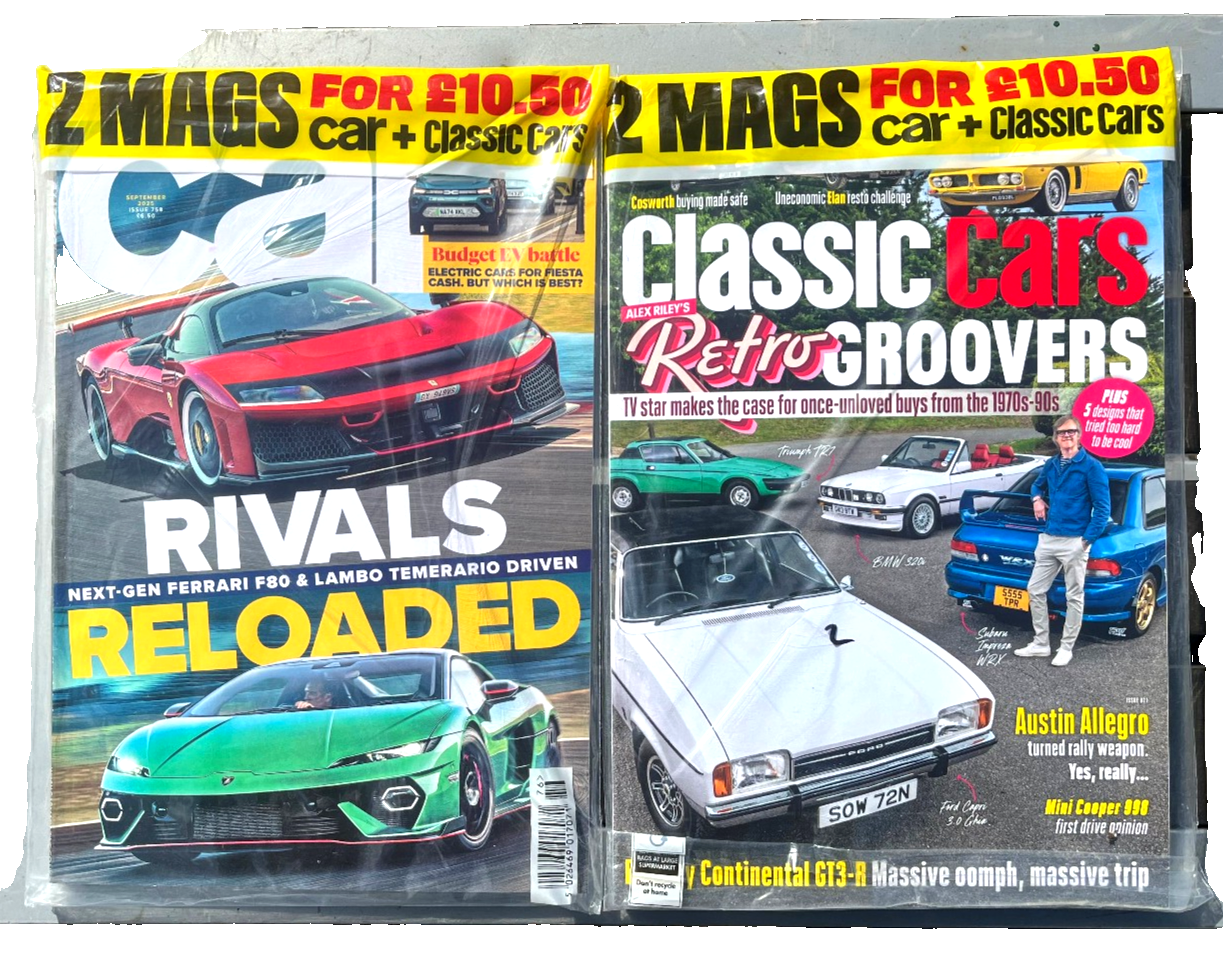 CAR / CLASSIC CARS 2 x MAGAZINE PACK SEPTEMBER / OCTOBER 2025 ~ NEW ~