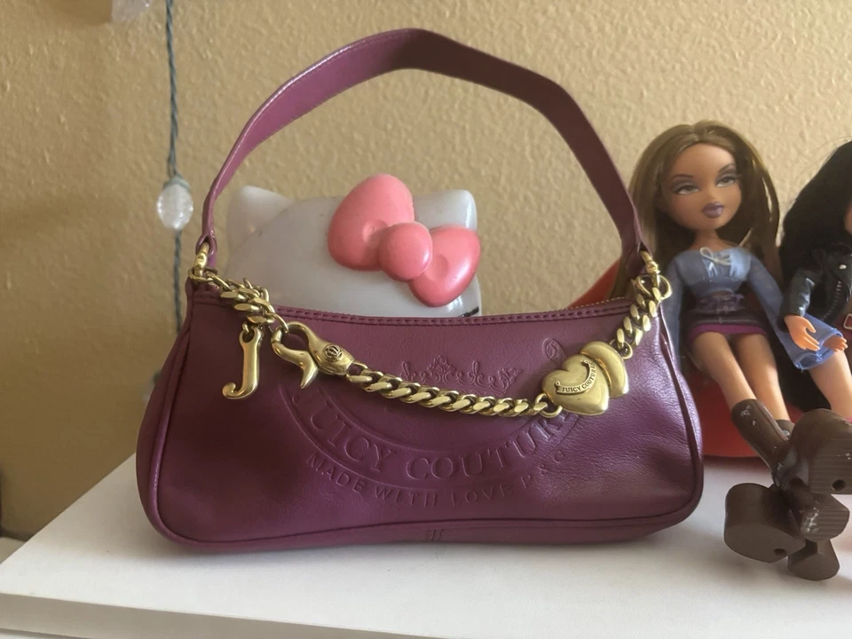 VNTG Y2K Juicy Couture Baguette Bolso de Hombro Cartera Foto 3 de 4