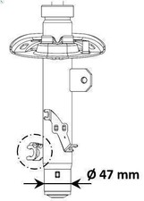 Stoßdämpfer KYB 3338002 für PEUGEOT 2008 I (CU_) 1.2 2018-2019