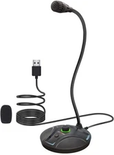 JOUNIVO USB Computer Microphone JV605 PRO with Mute Button & Volume