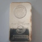 HM 5 Troy Ounces Fine Silver 999 Bullion Mint Bar Made in USA