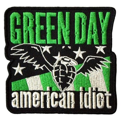 Green Day Patch · American Idiot Wings · Band Aufnäher · Offizieller Merch