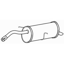 Rear Exhaust Silencer Back Box for Peugeot 3008 EP6C VTi 120 1.6 2010-2014