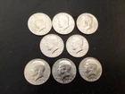 Eight. 1976 Kennedy BU 40% Silver Halves