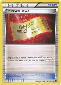 Pokemon Reserved Ticket XY - BREAKthrough 147/162 LP