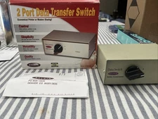 Vintage Belkin 2 Port Data Transfer Switch Y2K Compliant F1B024E