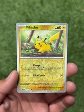 Carta Pokemon 151 Reverse Olografica Pikachu 025/165