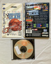 College Slam (Sega Saturn, 1996) Disc Manual Box Art NO CASE Tested Acclaim