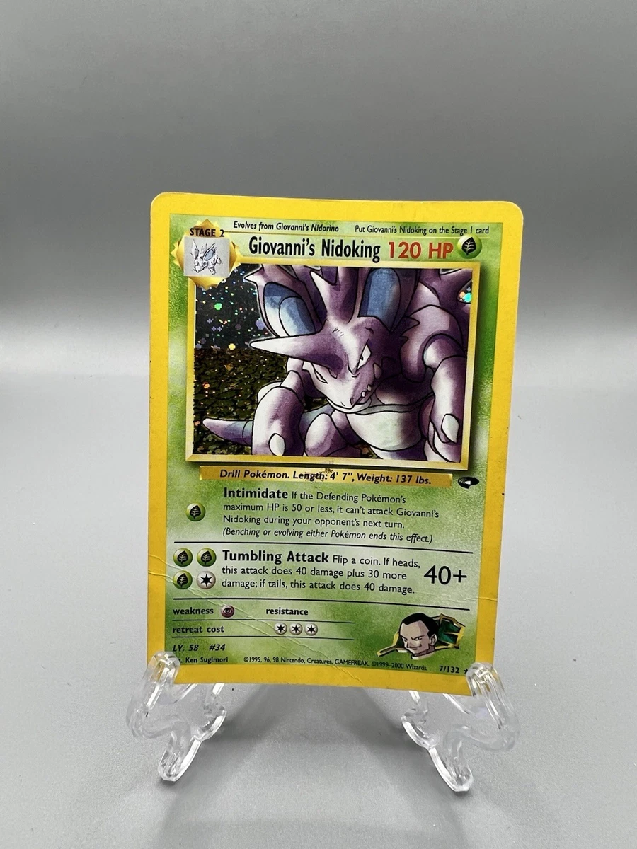 Giovanni's Nidoking 7/132 Gym Challenge for sale | eBay