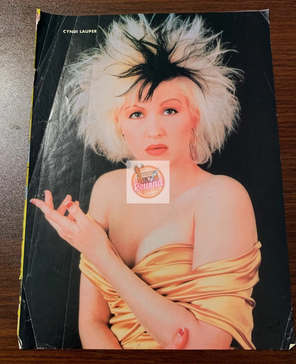CYNDI LAUPER 1988 Poster 非売品 未使用 Original Cindy Lauper Memorabilia for sale | eBay