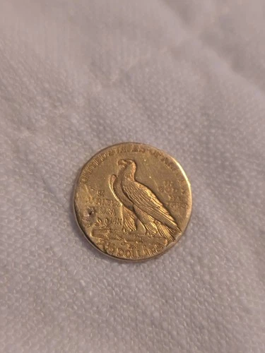 1912 Indian Head $2.5 Quarter Eagle Gold Coin