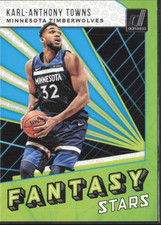 2018-19 Donruss #4 Karl-Anthony Towns Fantasy Stars Minnesota Timberwolves