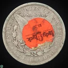Lady Luck Casino Advertising Sticker - 1900-O Morgan Silver Dollar - Circulated