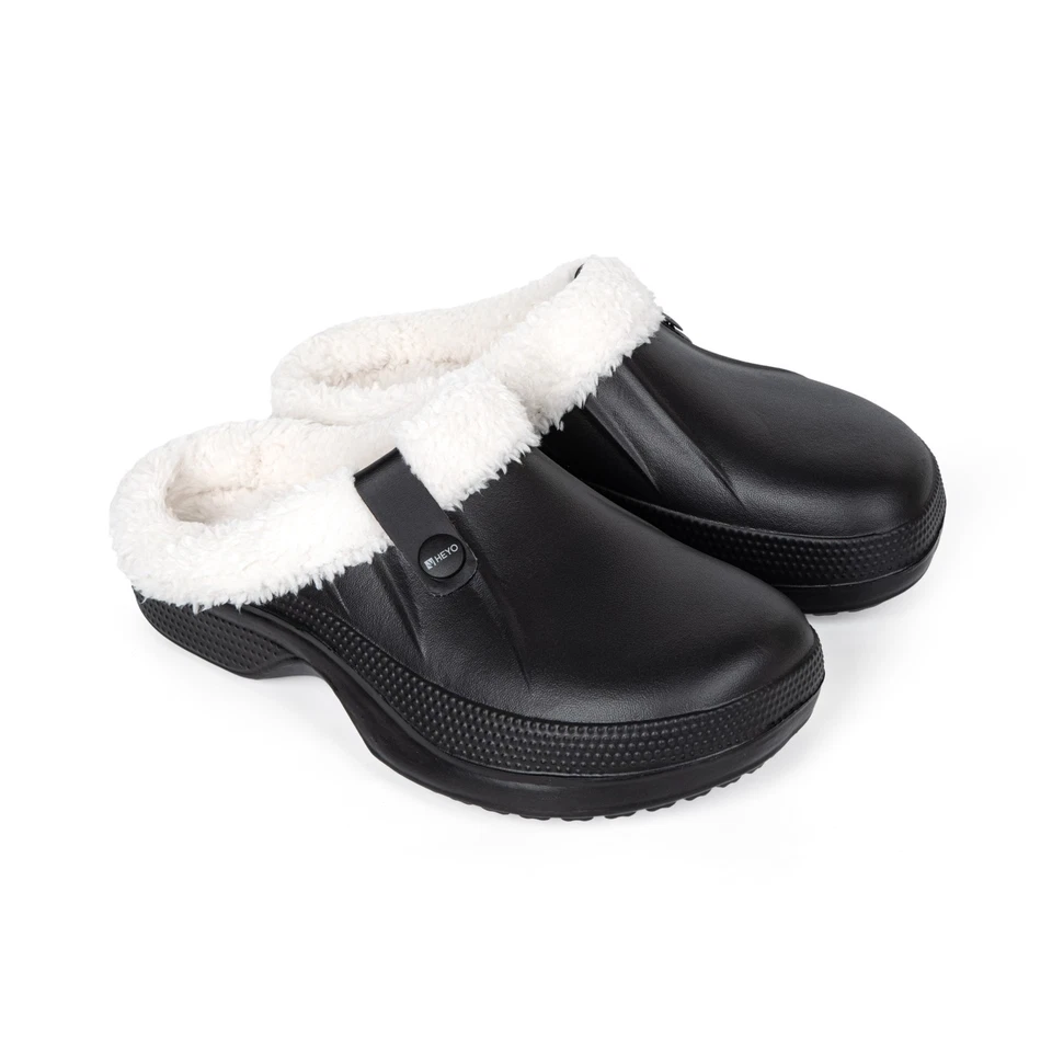 Clogs gefüttert warme Hausschuhe Gartenschuhe Winter Pantoletten Leicht EVA - Bild 2 von 4