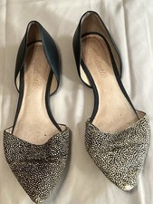 Madewell Women's Flat Loafer Size 7 Black And Gold