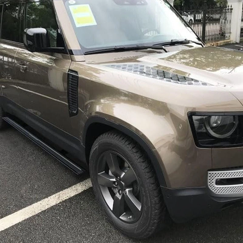 For 2023-24 Land Rover Defender 110 Electric Running Boards Side Steps Nerf Bars Foto 2 de 4