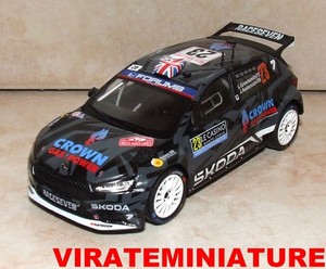 Planche De Décalcomanies 1/43 Skoda Fabia Gino Rallye Monte-Carlo 2019 WRC - Neuf - Pour Modélisme