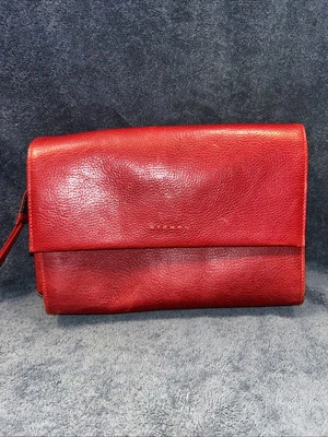 Harvey Nichols Knights Bridge Red Clutch Purse Wallet Bag EUC (60) - Image 1 of 4
